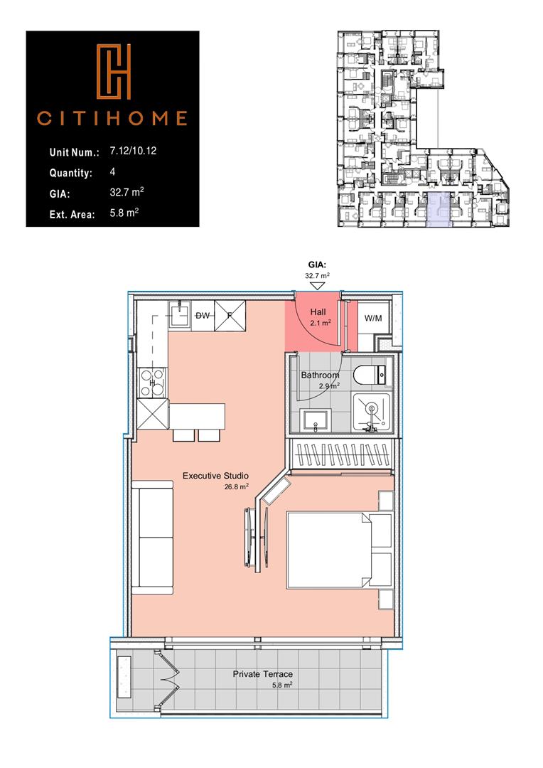 Image of Apartment - 1 Bathrooms for Sale in CitiHome-Gibraltar, Image 3
